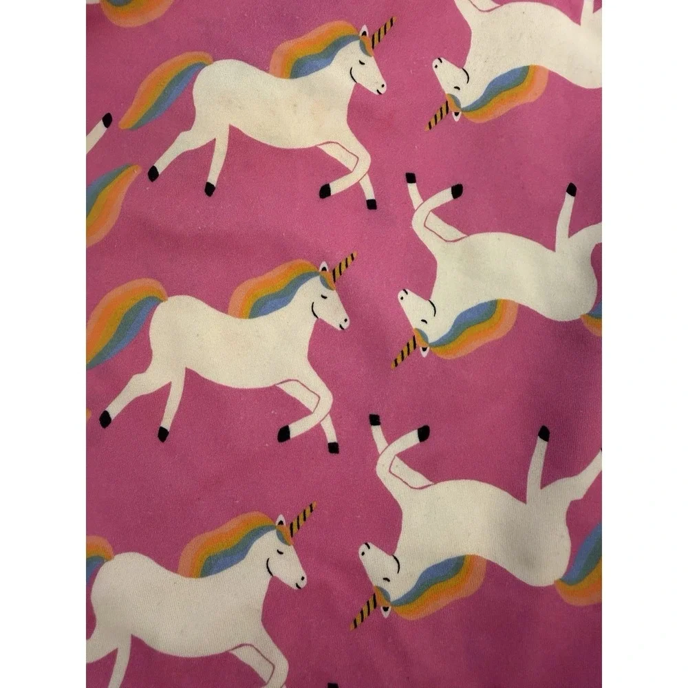 Hanna Andersson Pink Rainbow Unicorn One Piece Swimsuit Sz 12 Cute Play Pool